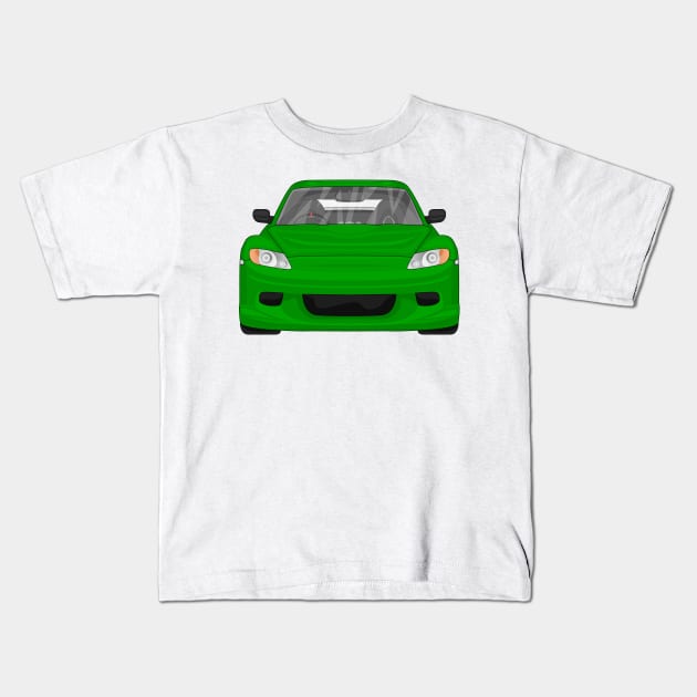 RX8 GREEN Kids T-Shirt by VENZ0LIC